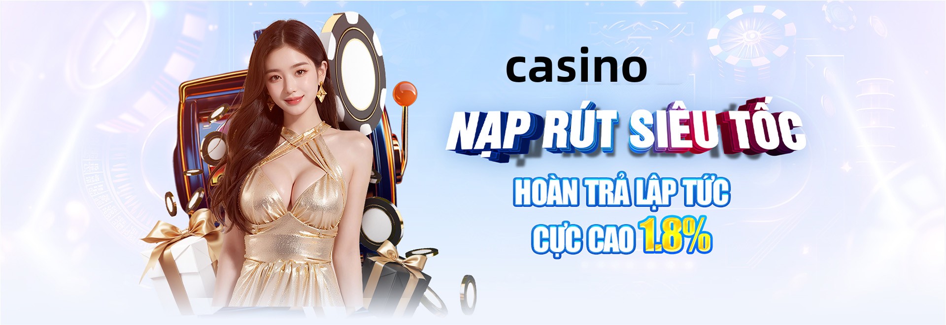 Hình ảnh quảng cáo của bomwin hiển thị nền tảng và các lợi ích