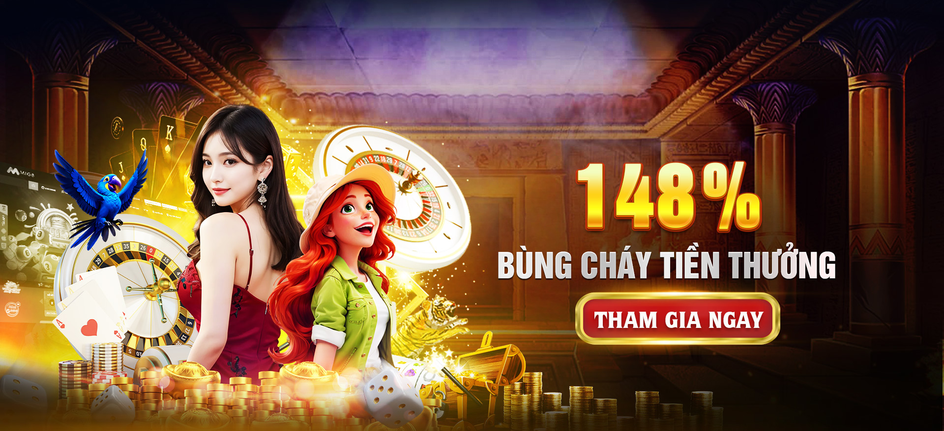 Hình ảnh quảng cáo của bomwin hiển thị nền tảng và các lợi ích