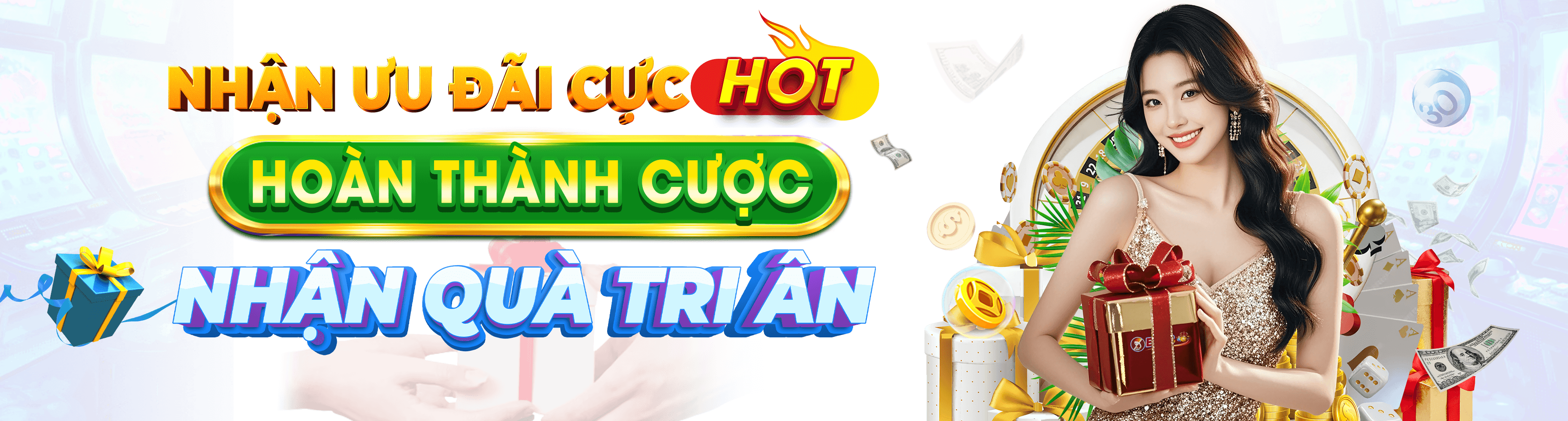 Hình ảnh quảng cáo của bomwin hiển thị nền tảng và các lợi ích