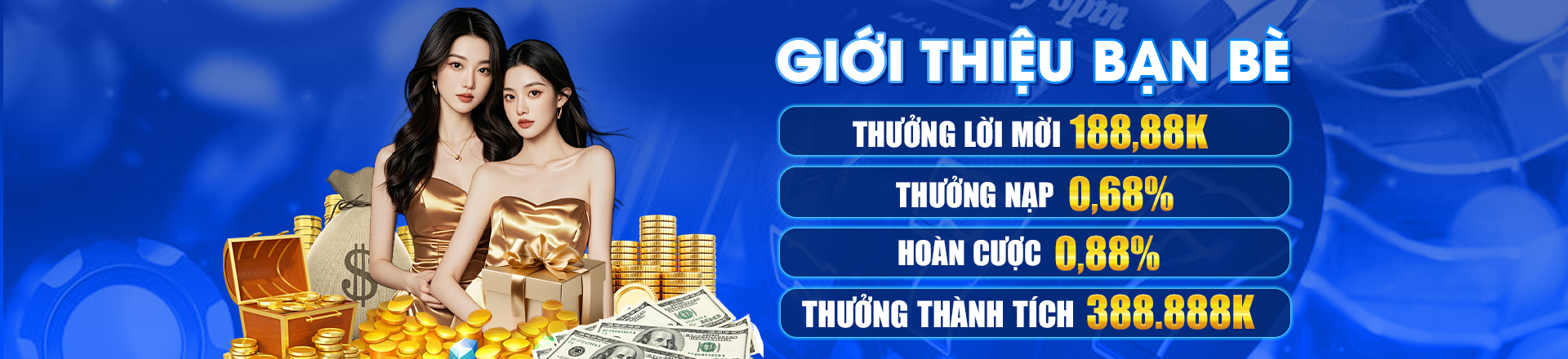 Hình ảnh quảng cáo của bomwin hiển thị nền tảng và các lợi ích