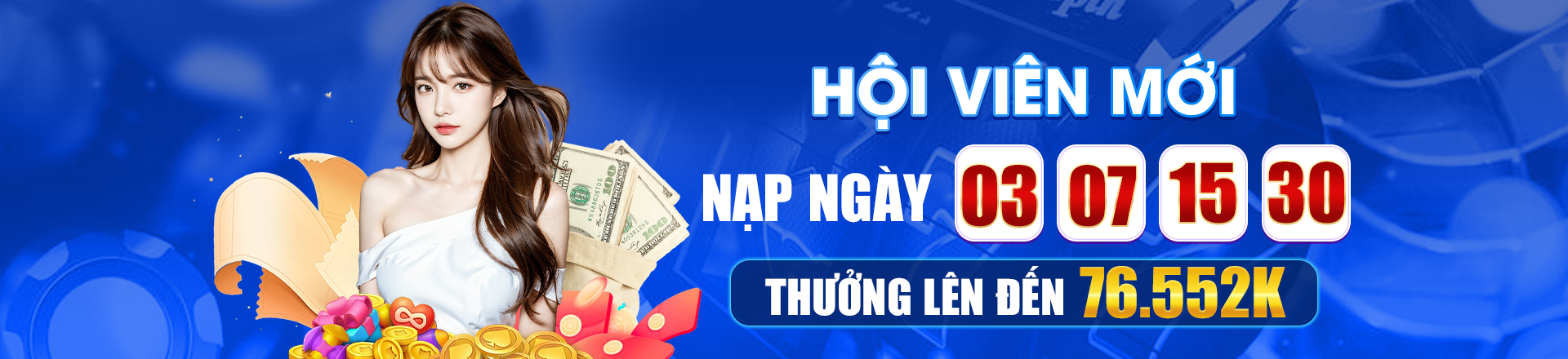 Hình ảnh quảng cáo của bomwin hiển thị nền tảng và các lợi ích