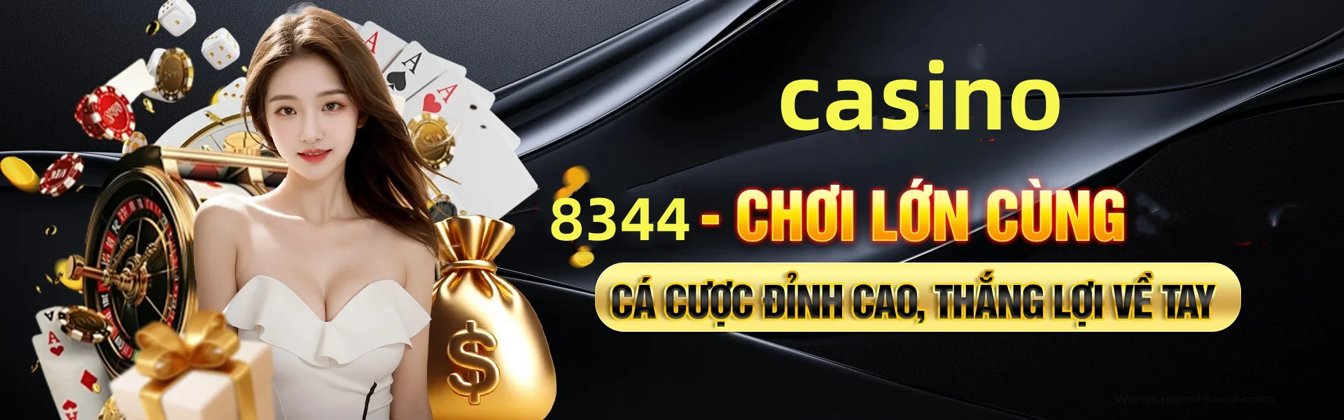 Hình ảnh quảng cáo của bomwin hiển thị nền tảng và các lợi ích