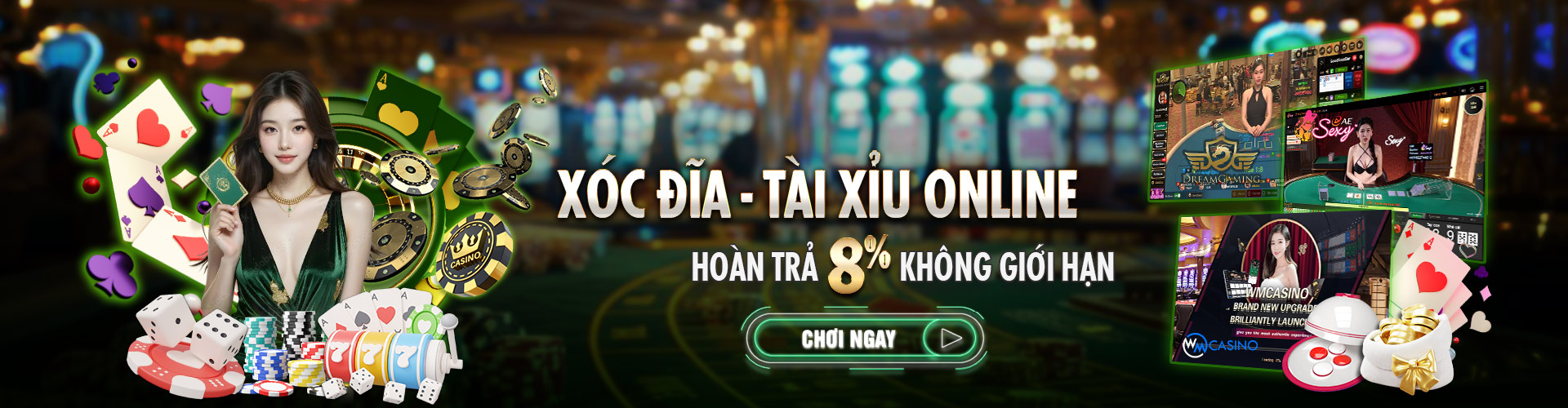 Hình ảnh quảng cáo của bomwin hiển thị nền tảng và các lợi ích